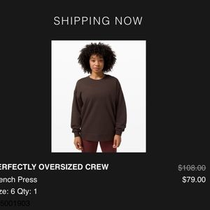 Lululemon oversized crewneck